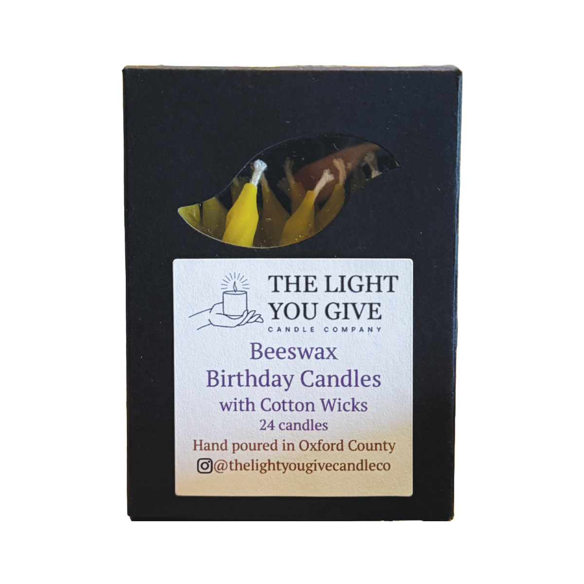 The Light you Give Candle Co. Beeswax Birthday Candles Pack of 24