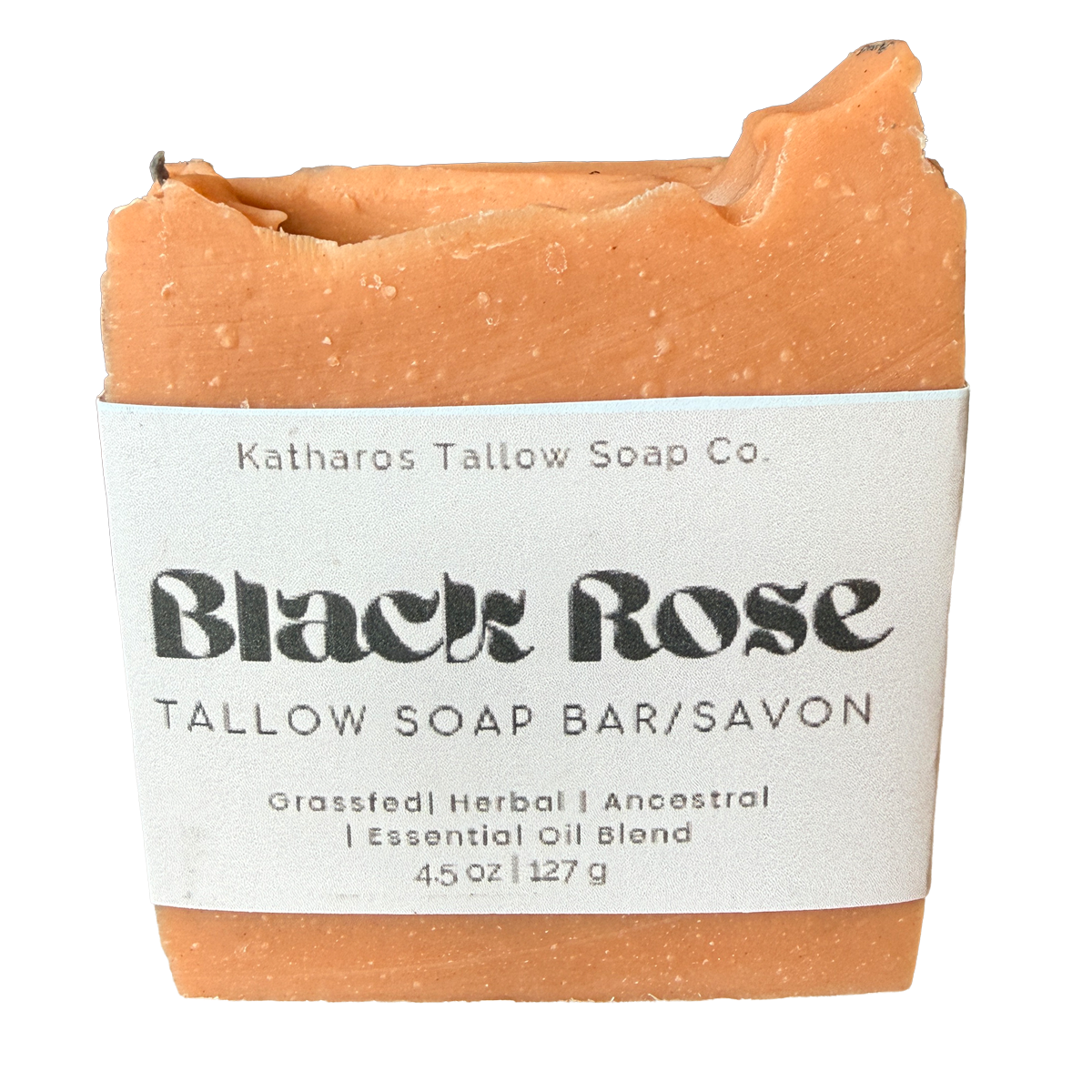 Katharos Soap Co. Black Rose Tallow Soap 4.5oz