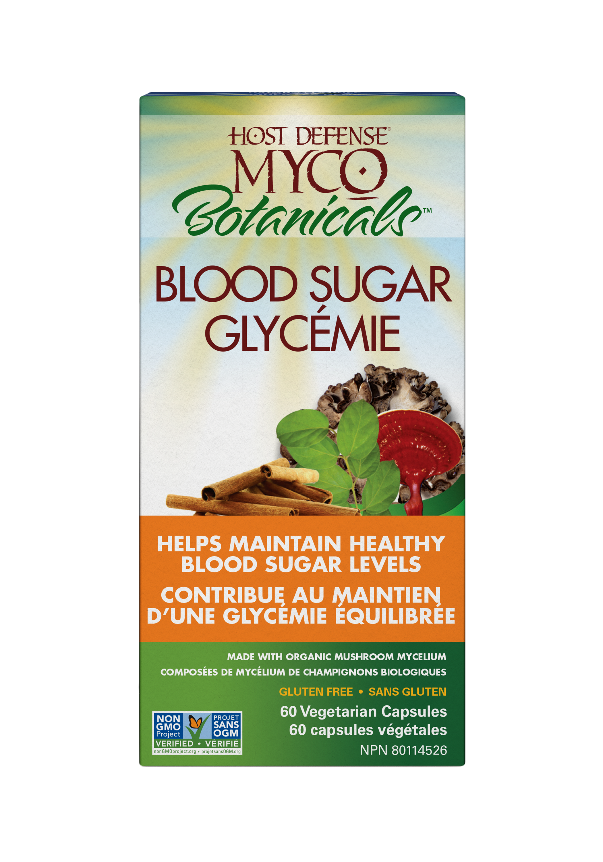 Host Defense Mycobotanicals Blood Sugar 60 Capsules