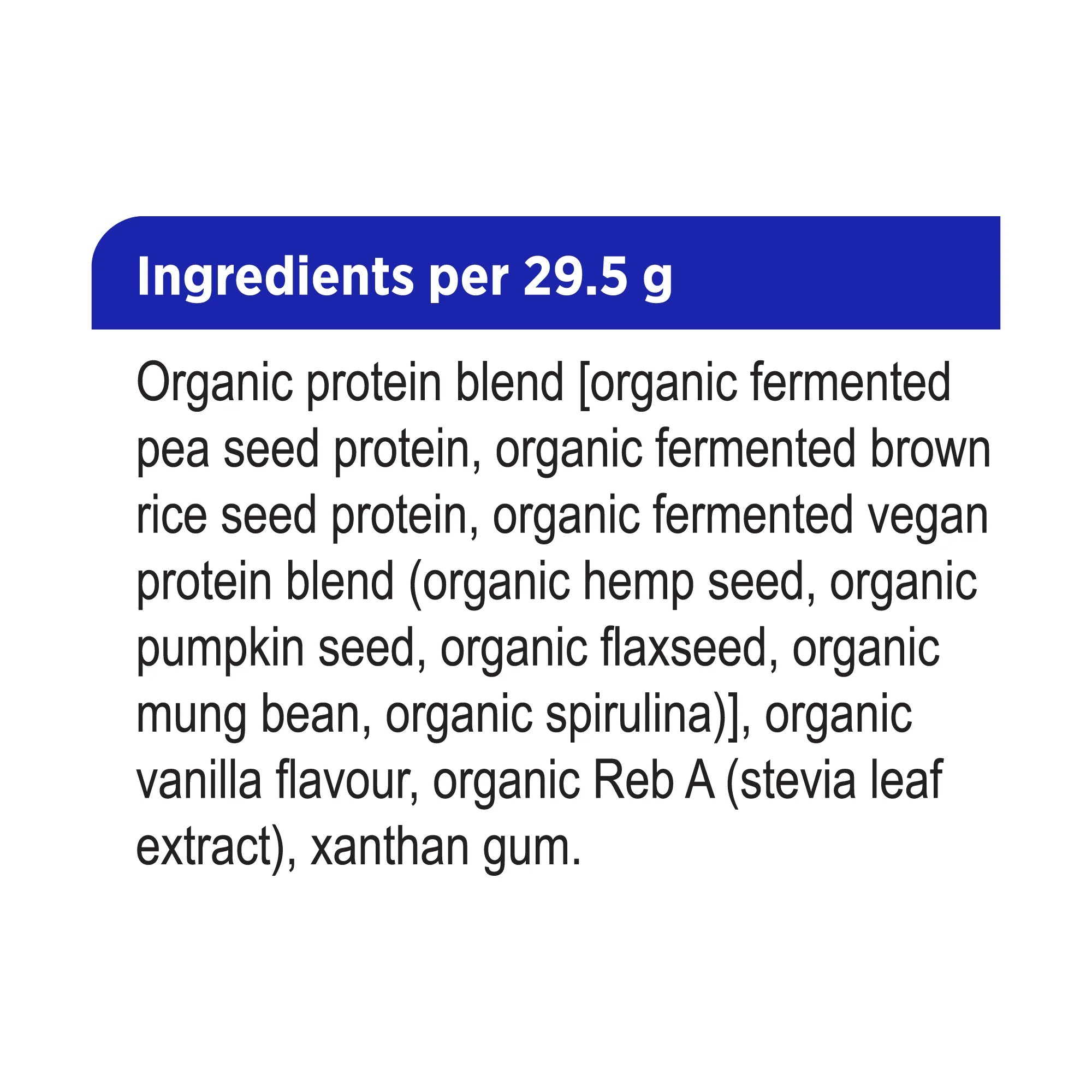 Genuine Health Organic Fermented Vegan Proteins+ Vanilla 300g