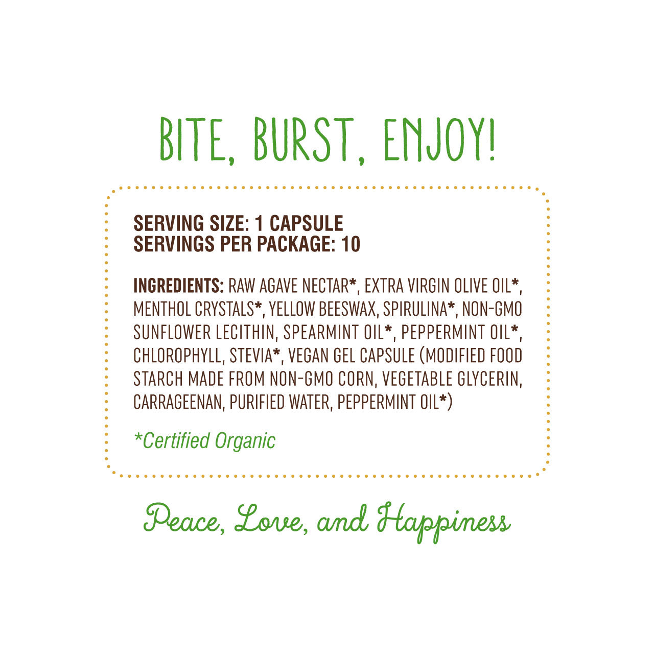 Lively up Your Breath Liquid Breath Freshener Capsules 10 Liquid Vegetarian Capsule Bursts