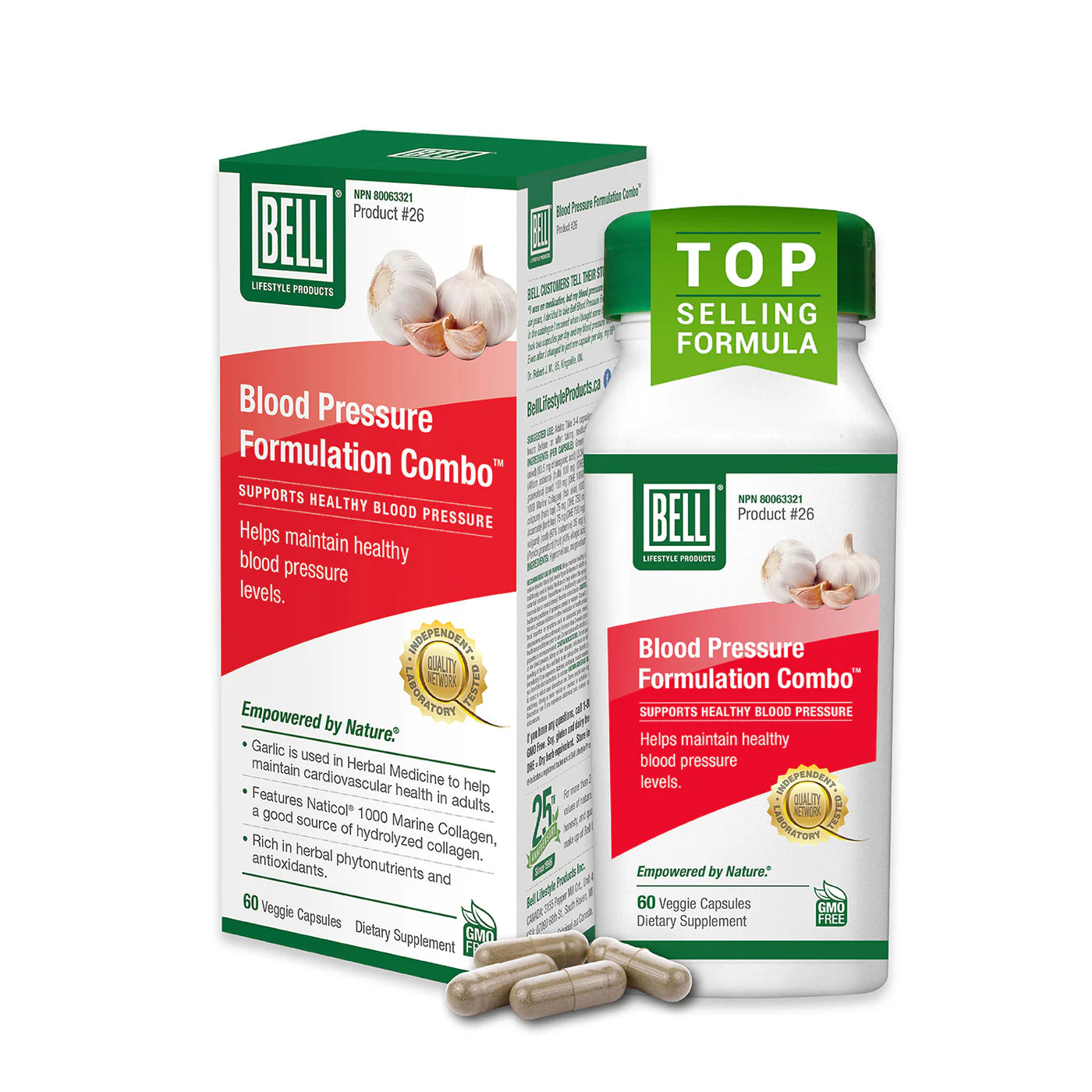 Bell Lifestyle Products #26 Blood Pressure Combo 60 Capsules