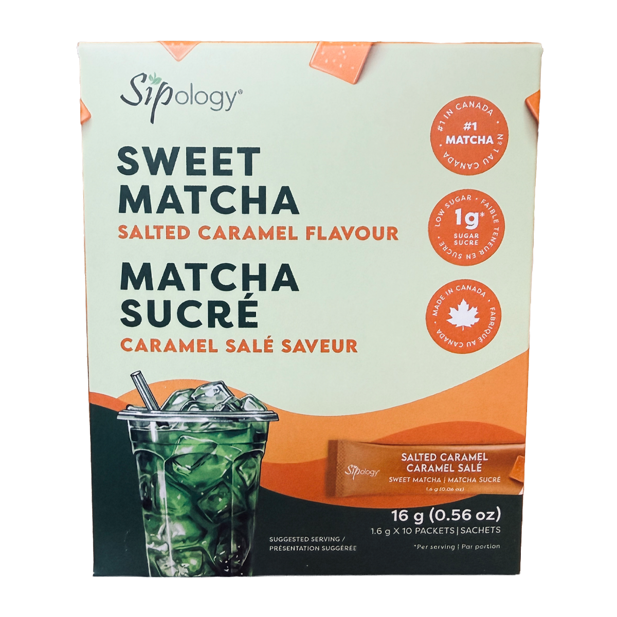 Sipology Sweet Matcha Salted Caramel 10 Packets