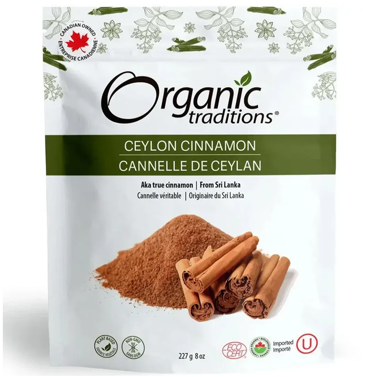 Organic Traditions Ceylon Cinnamon Powder 227g
