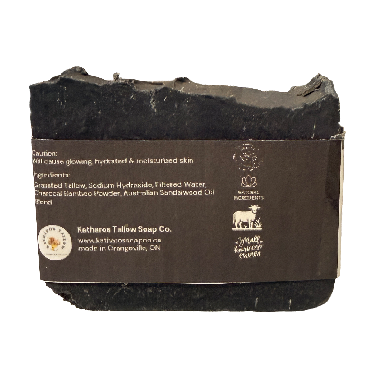 Katharos Soap Co. Charcoal & Australian Sandalwood Soap 4.5oz