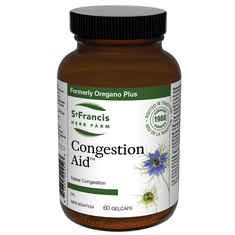 St. Francis Congestion Aid (Formerly: Oreganum Plus) 60 Gel Capsules