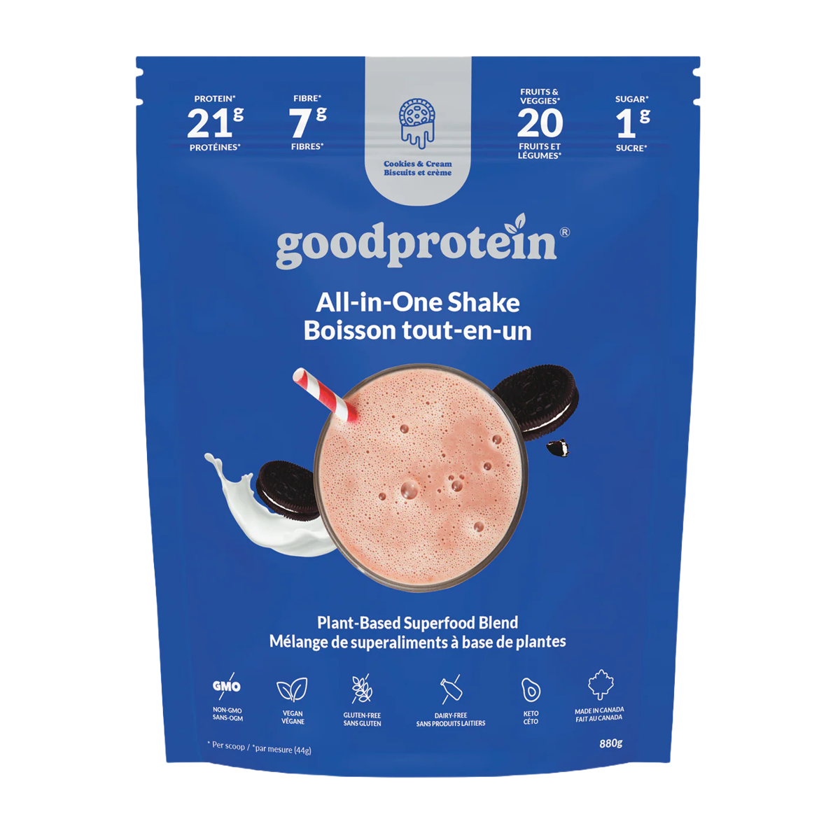 Good Protein Cookies & Cream All-in-One Shake 880g