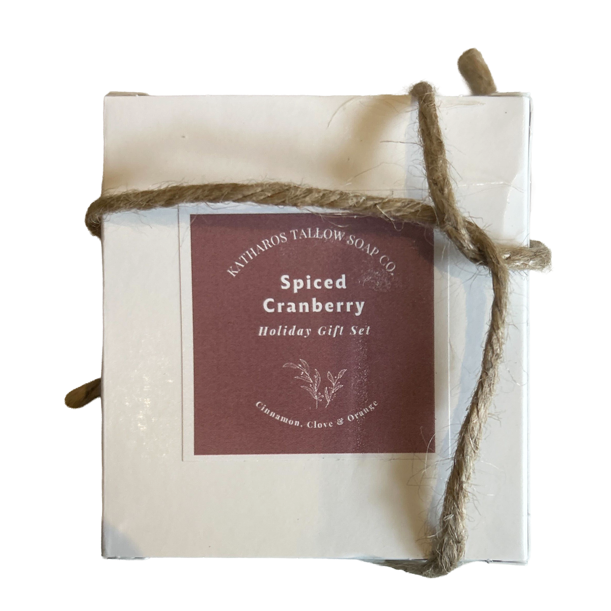 Katharos Soap Co. Spiced Cranberry Gift Set