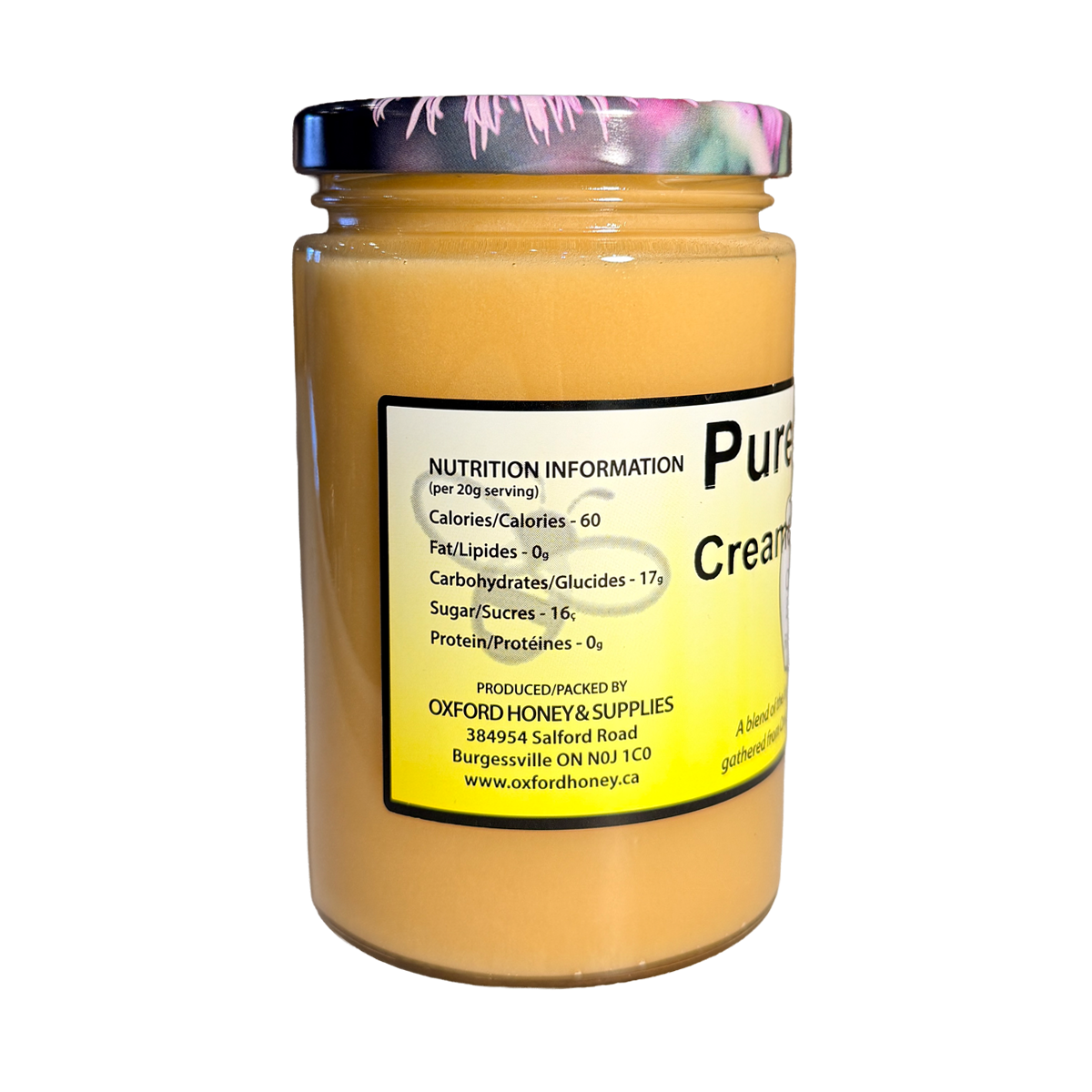 Oxford Honey Unpasteurized Creamed Honey Jar 500g