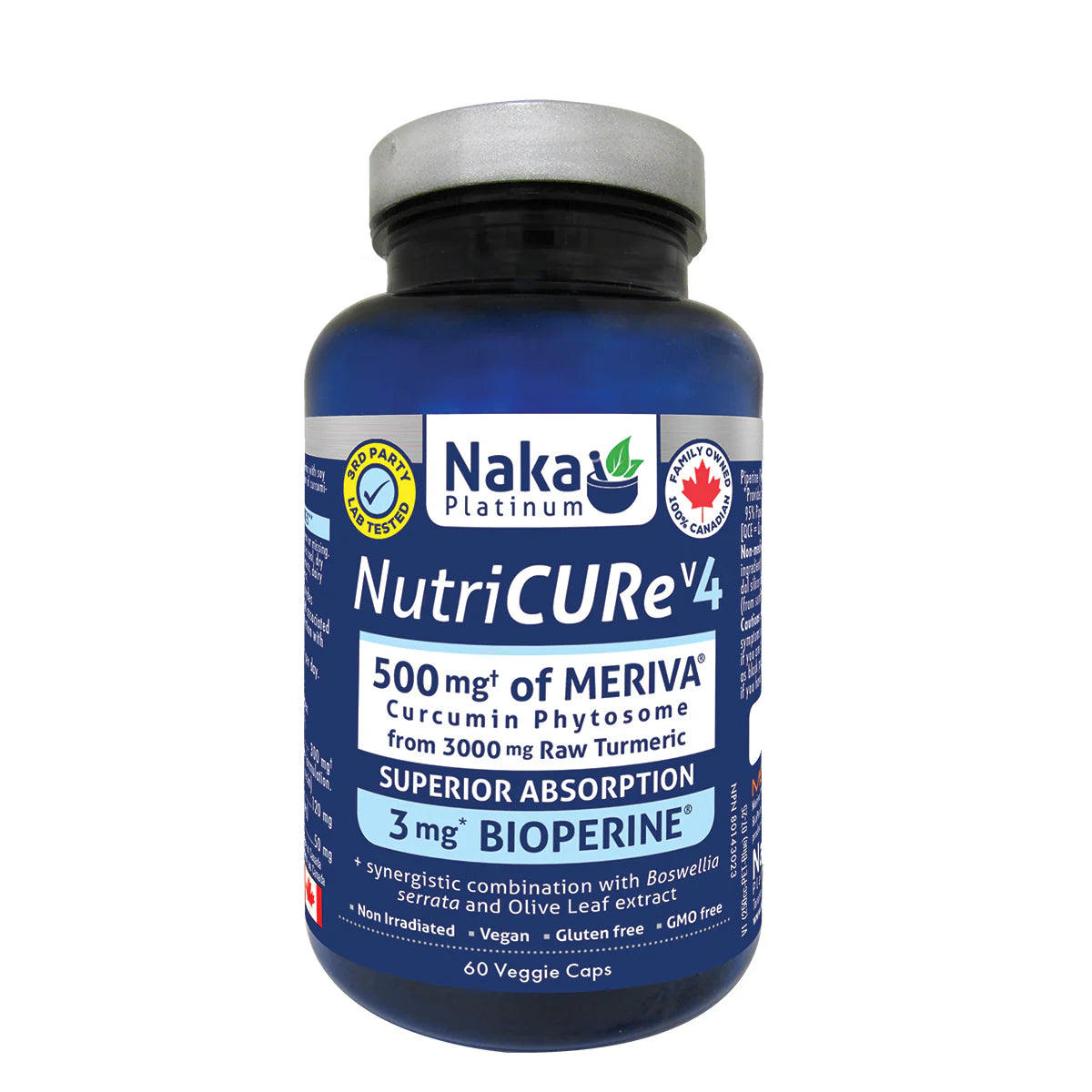 Naka Platinum Nutri CURe V4 (Meriva) 60 Vegetarian Capsules