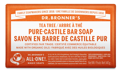 Dr. Bronner’s Organic Tea Tree Castile Bar Soap 140g