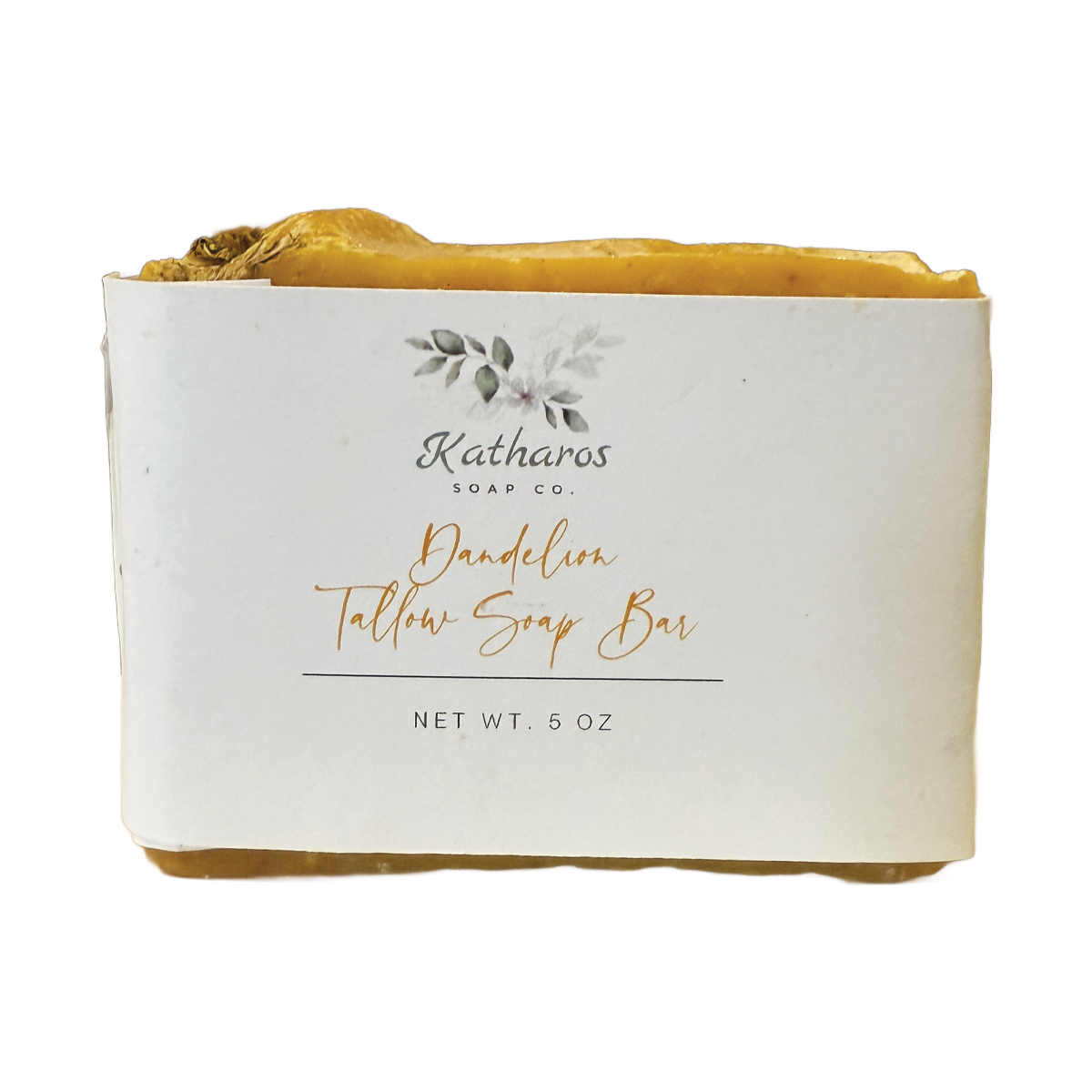 Katharos Soap Co. Dandelion Tallow Bar Soap 4oz