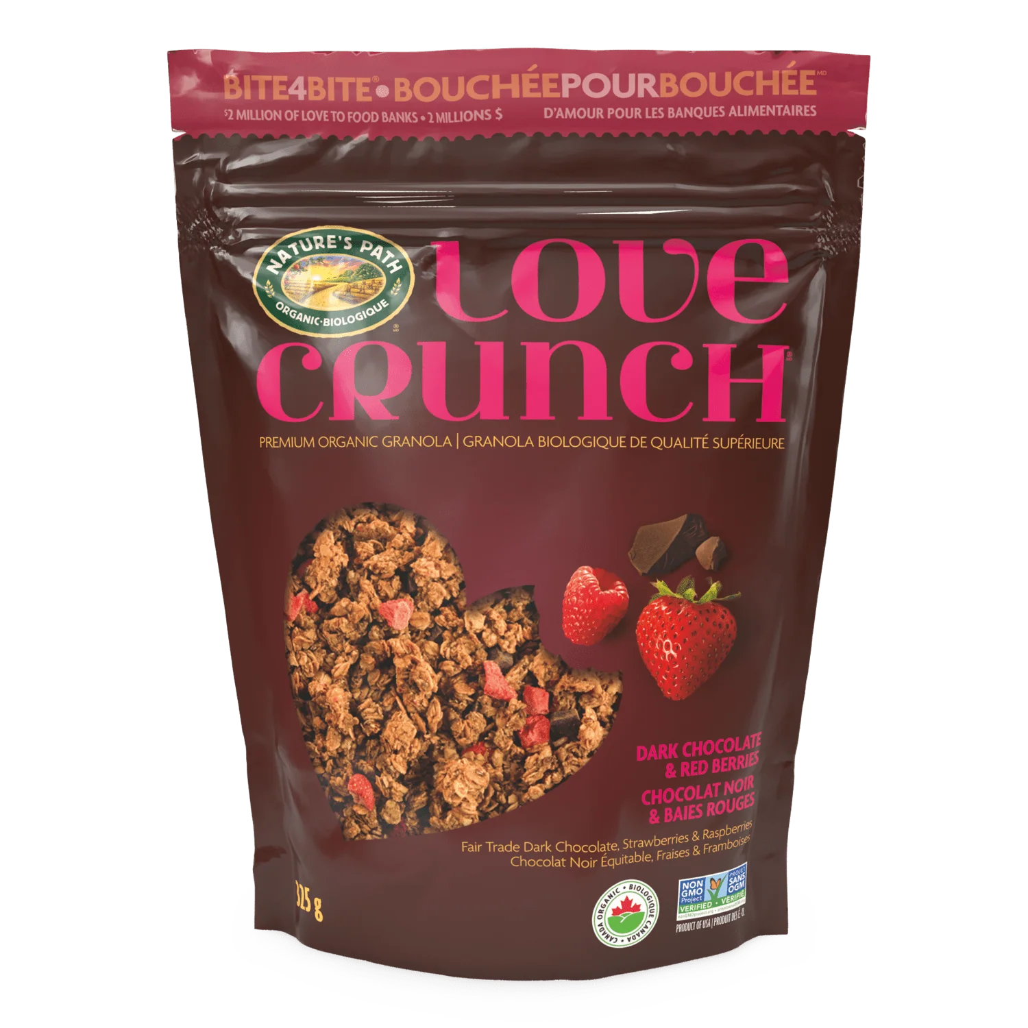 Nature's Path Love Crunch Dark Chocolate & Red Berries, Organic Granola 325g