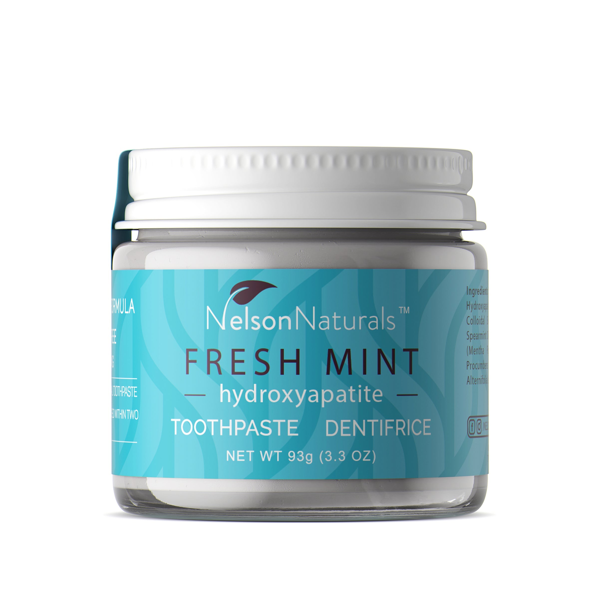 Nelson Naturals Fresh Mint Hydroxyapatite Toothpaste 93g