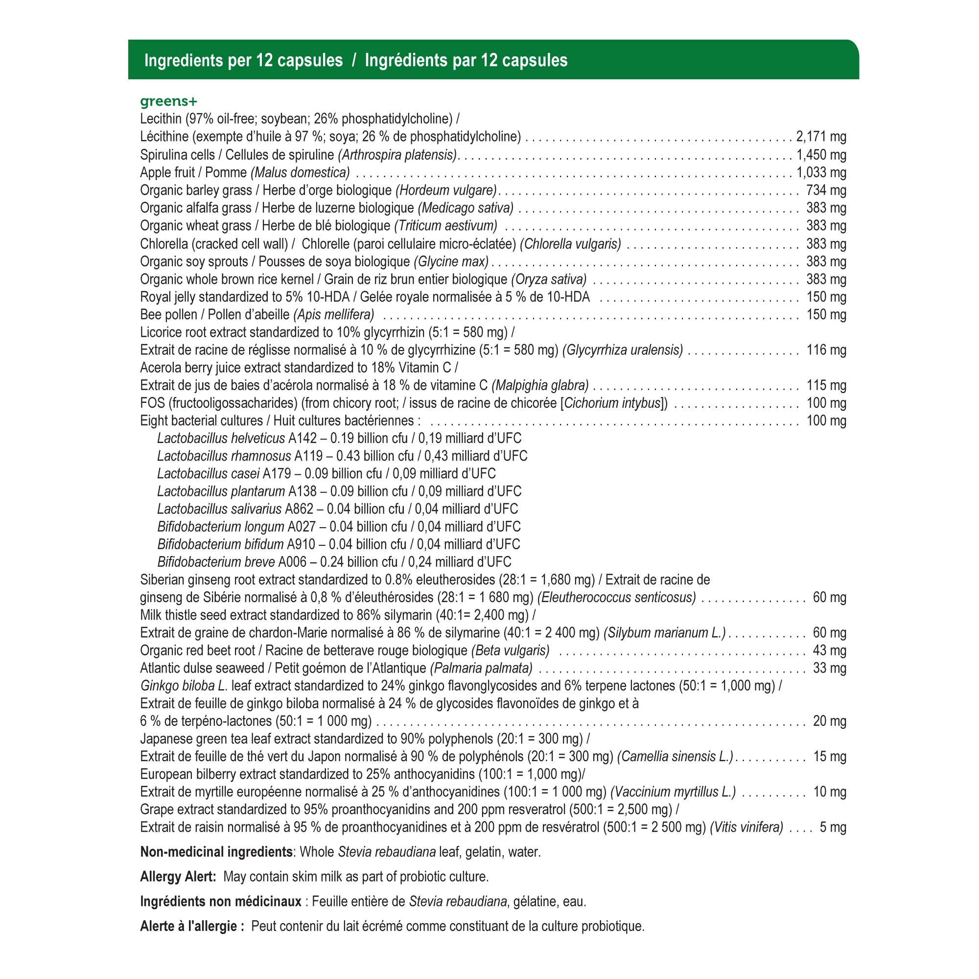 Genuine Health Greens+ 240 Capsules