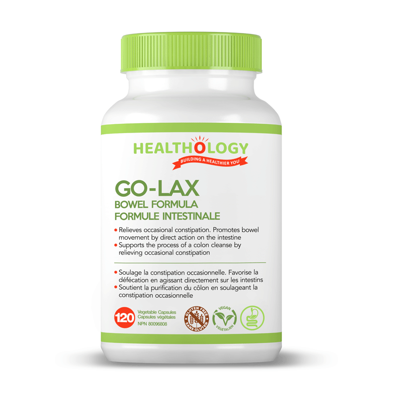 Healthology Go-Lax Bowel Formula 120 Vegetarian Capsules