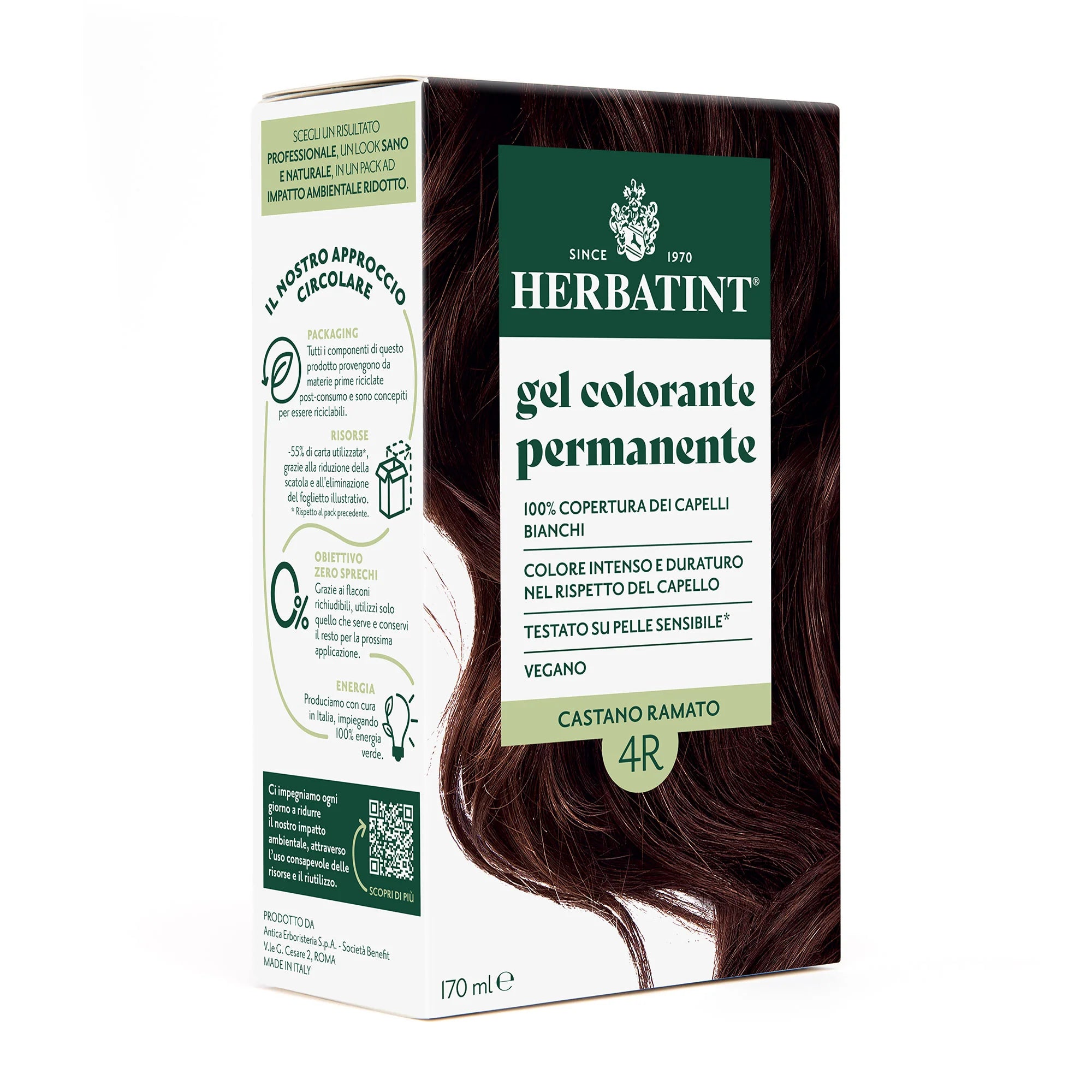 Herbatint Permanent Hair Colour 4R Copper Brown 135ml