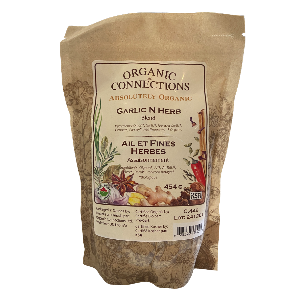 Organic Connections Garlic & Herb Blend Organic 454g