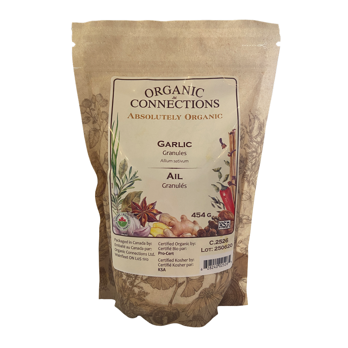 Organic Connections Garlic Granules 454g