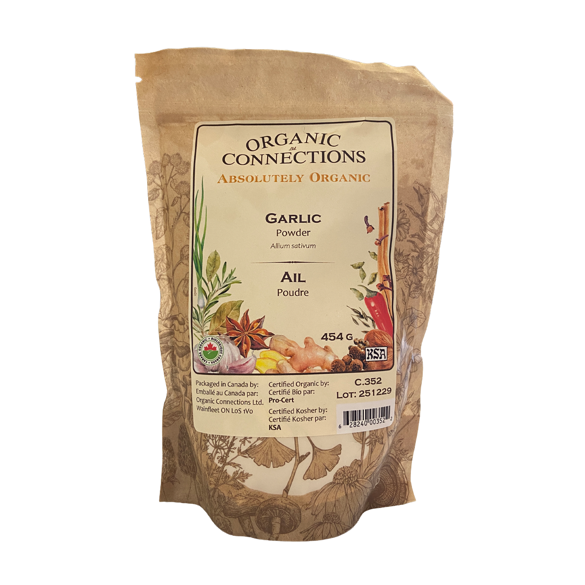 Organic Connections Organic Garlic Powder 454g