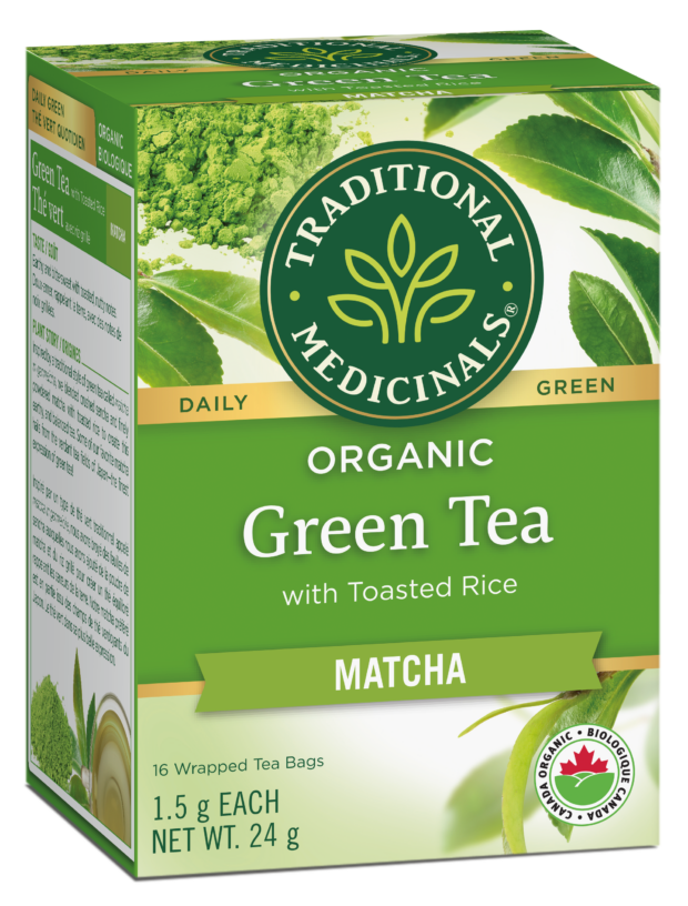 Traditional Medicinals Organic Green Tea Matcha with Toasted Rice 16 Teabags
