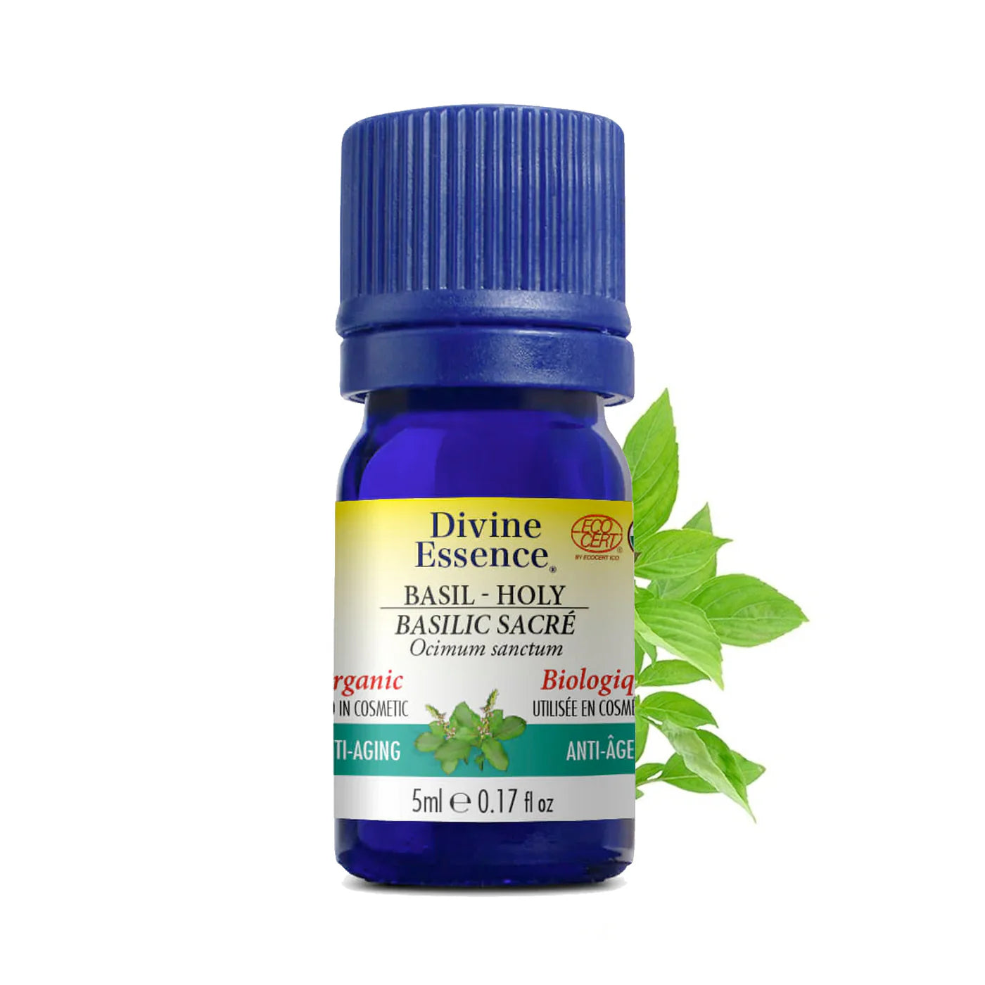 Divine Essence Organic Holy Basil Essential Oil 5ml