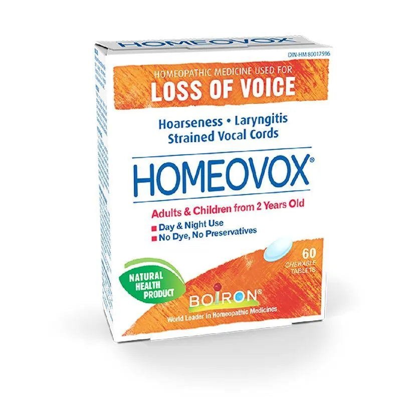 Boiron Homeovox - Loss Of Voice - 60 Tablets