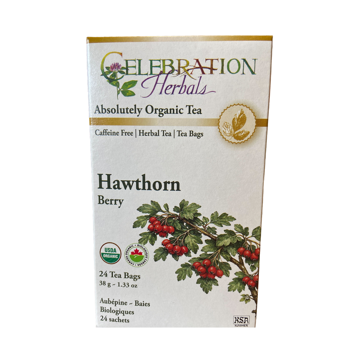 Celebration Herbals Hawthorn Berry Organic 24 Tea Bags