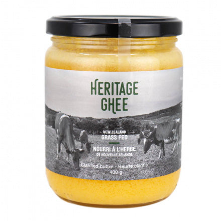Heritage Ghee Organic New Zealand Grass Fed Ghee 400g