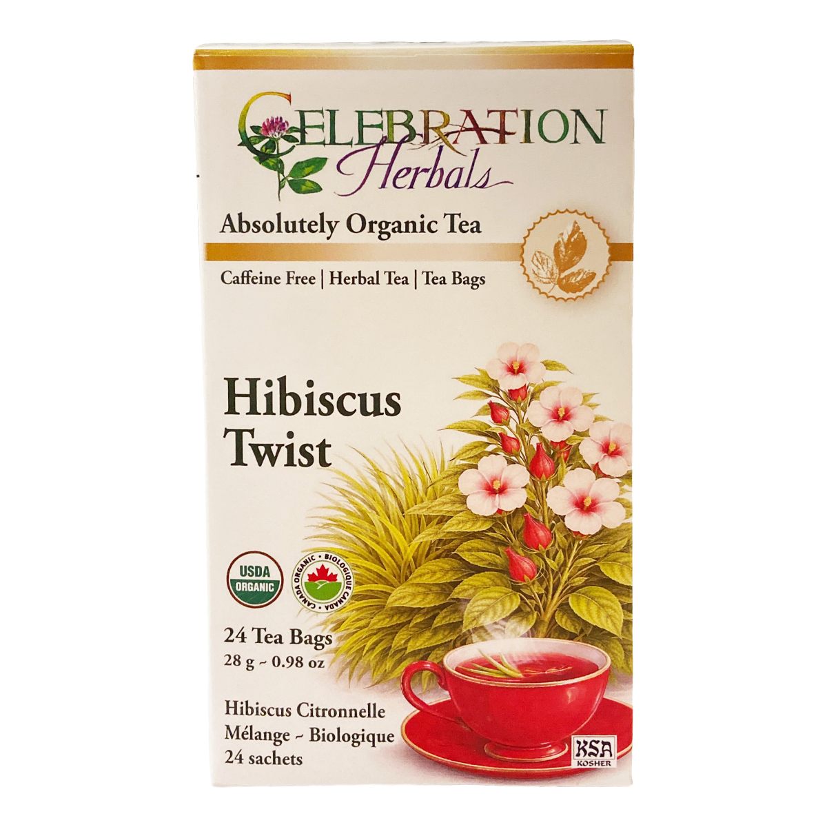 Celebration Herbals Hibiscus Twist 24 Tea Bags