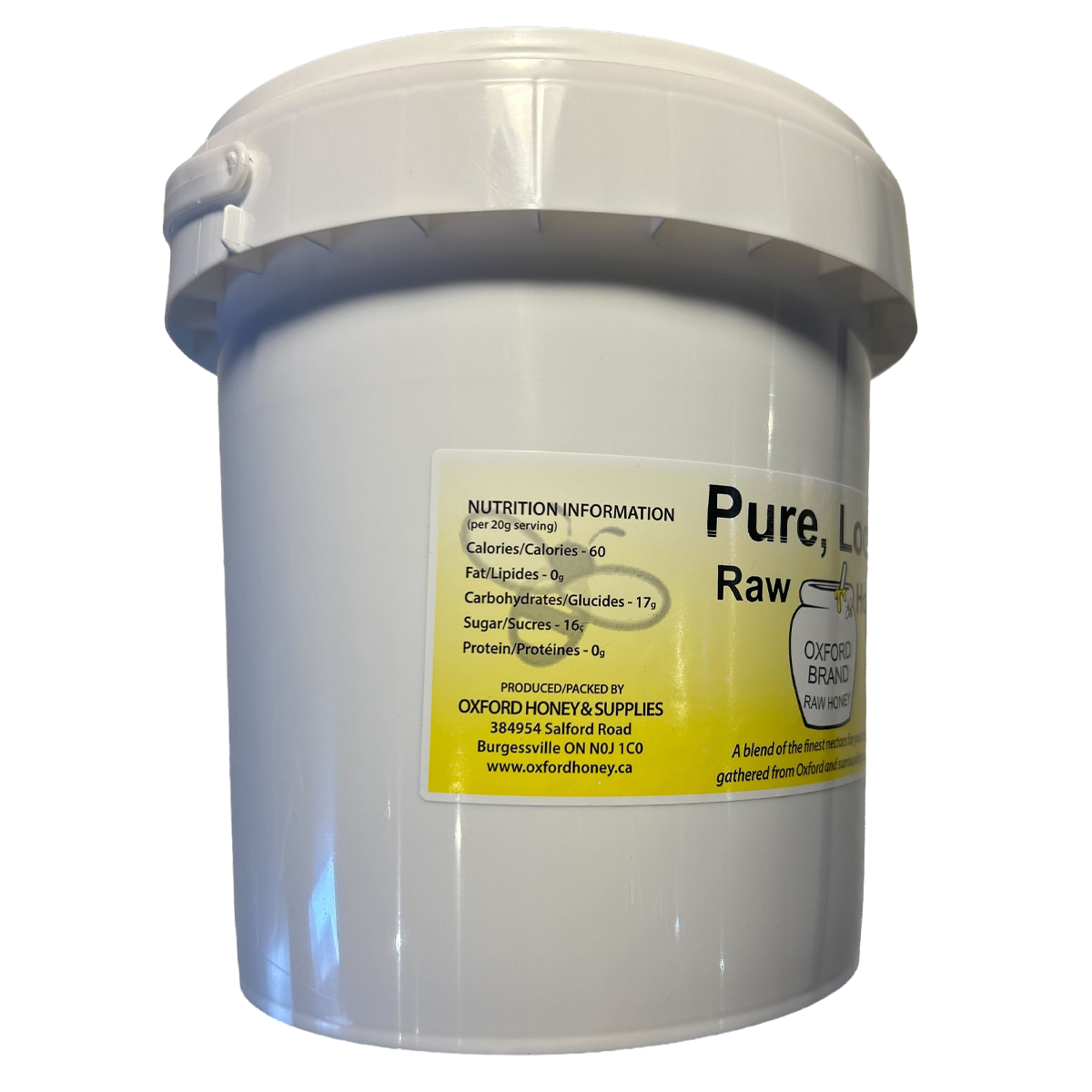Oxford Honey Unpasteurized Liquid Honey Pail 3Kg