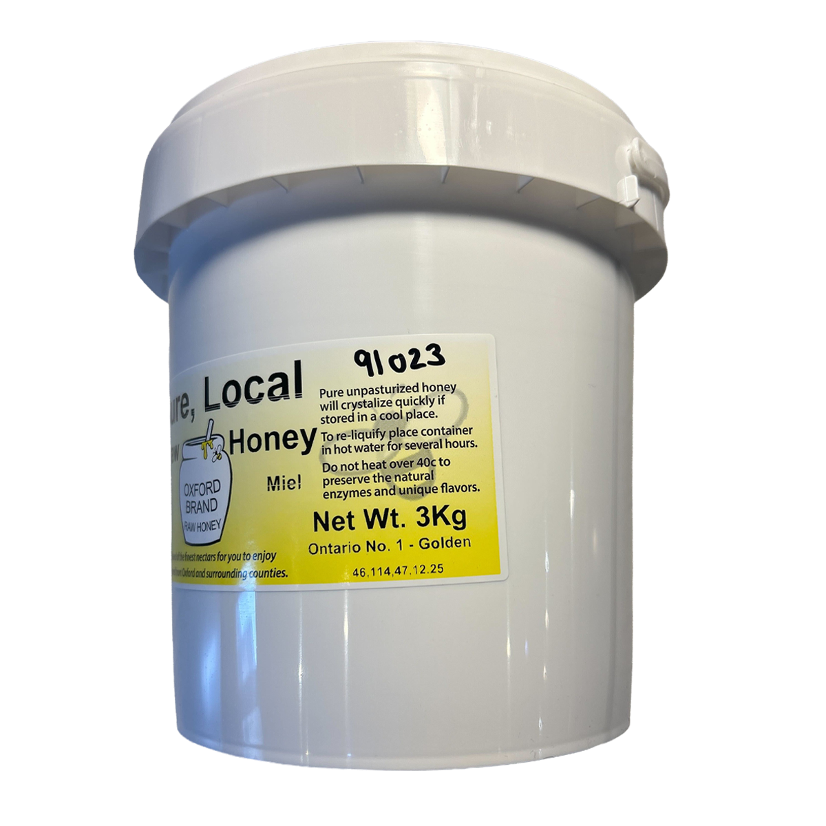 Oxford Honey Unpasteurized Liquid Honey Pail 3Kg