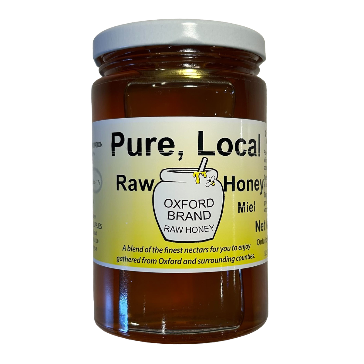 Oxford Honey Unpasteurized Liquid Honey Glass Jar 500g
