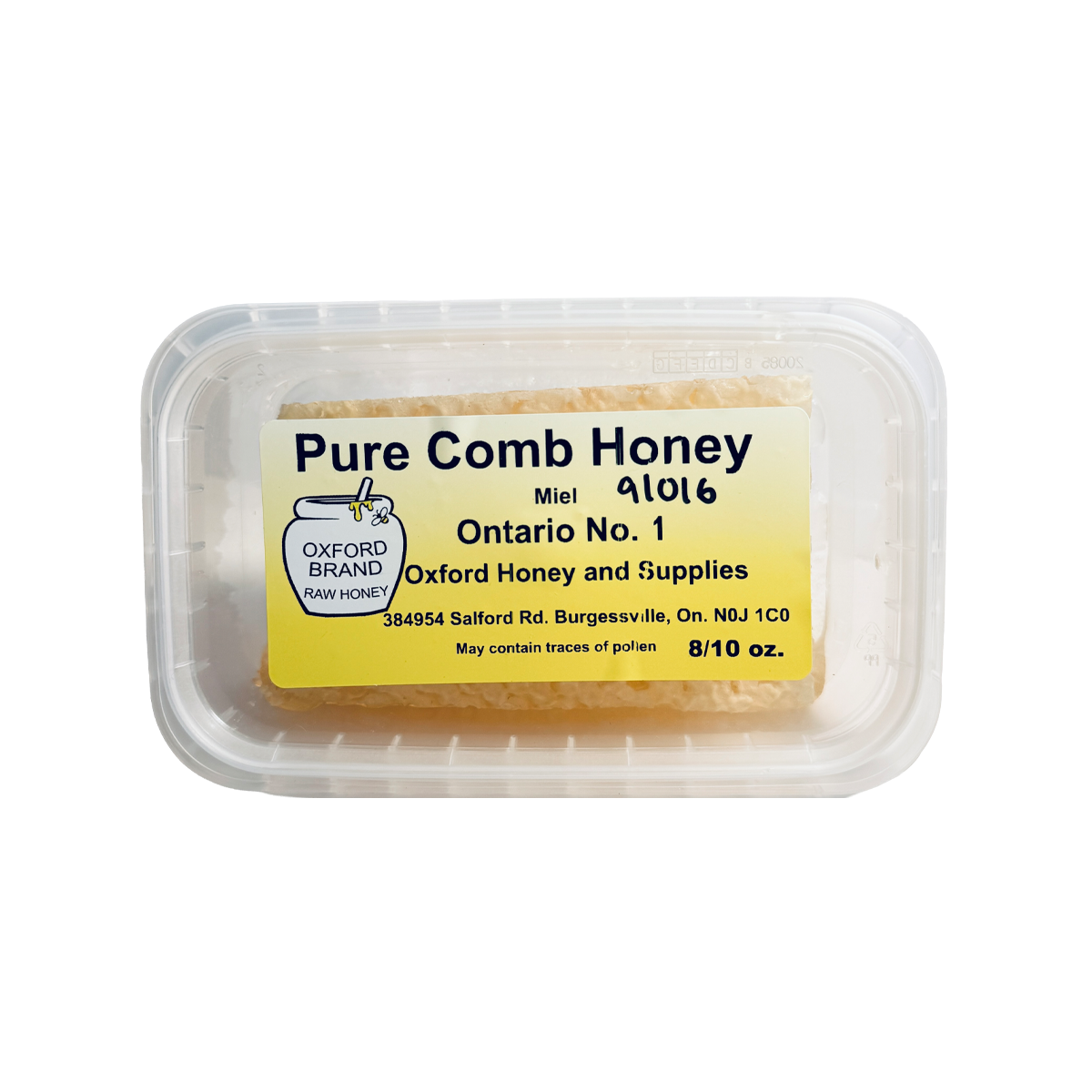 Oxford Honey Pure Raw Honey Comb 8oz