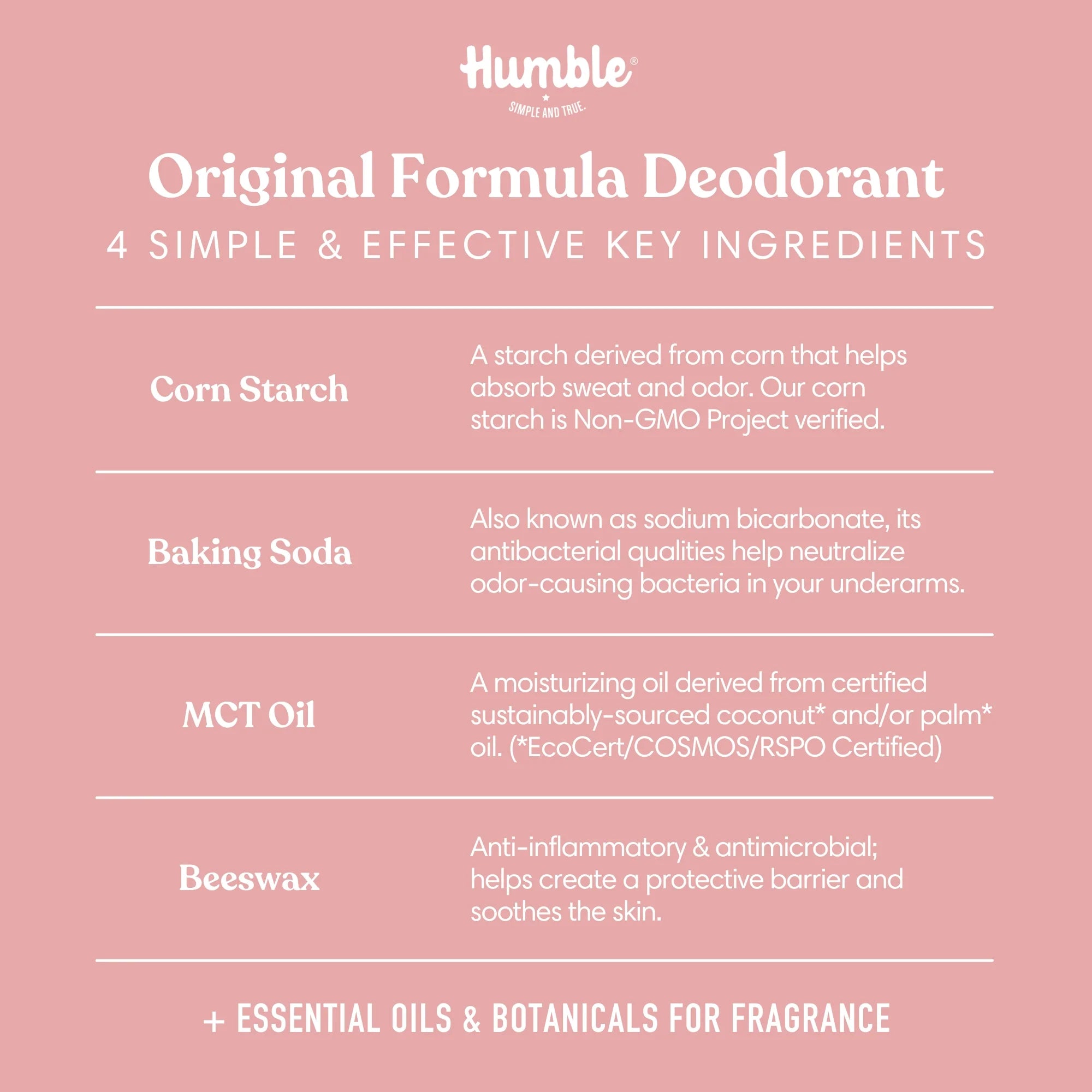Humble Moroccan Rose Original Formula Deodorant 70g