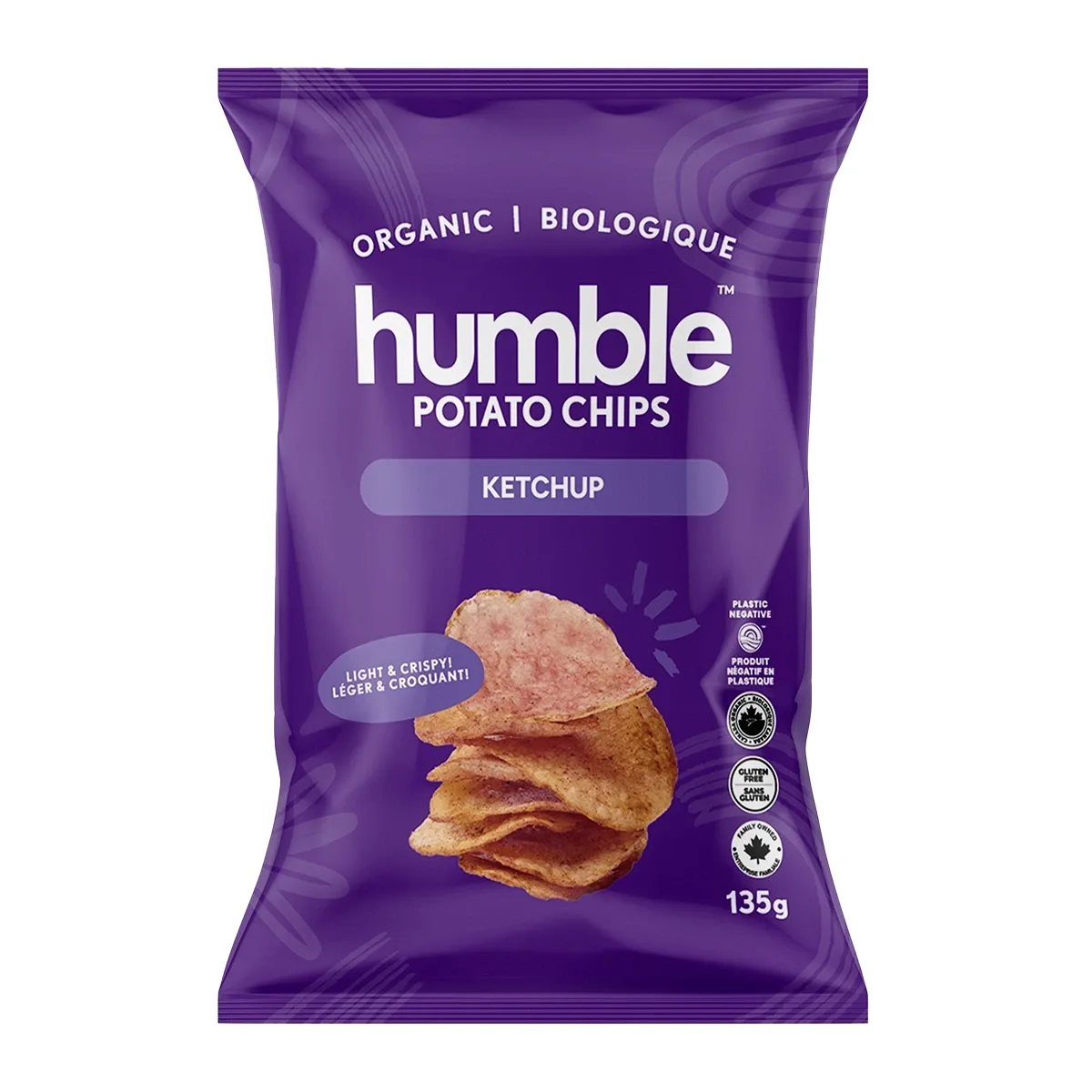 Humble Organic Ketchup Potato Chips 135g