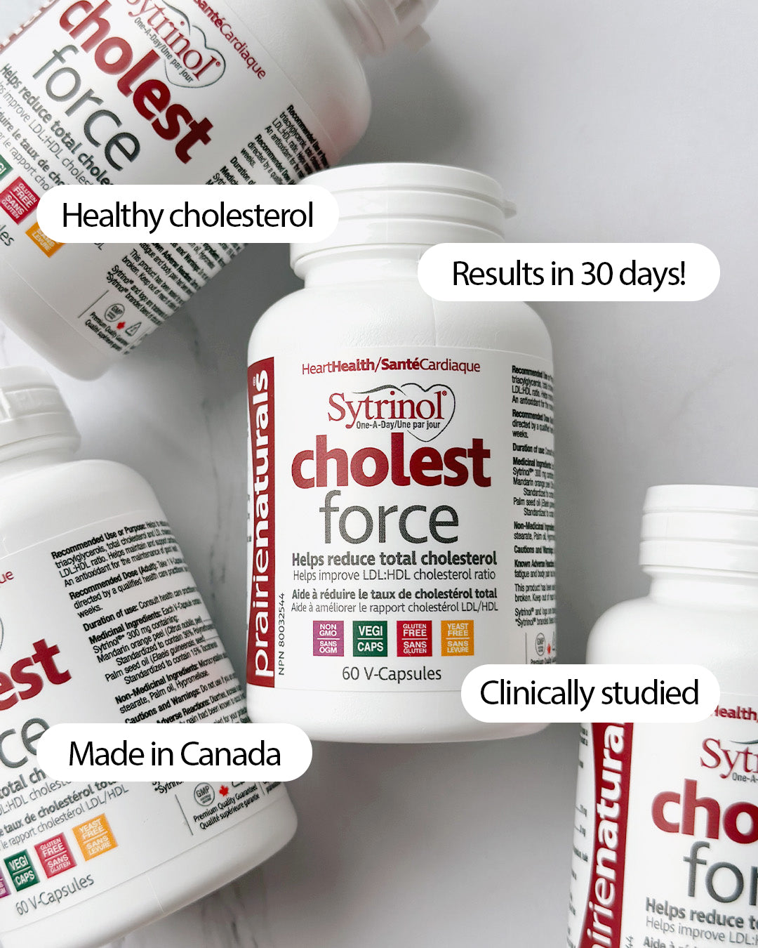 Prairie Naturals Cholest Force (Sytrinol) 60 Vegetarian Capsules