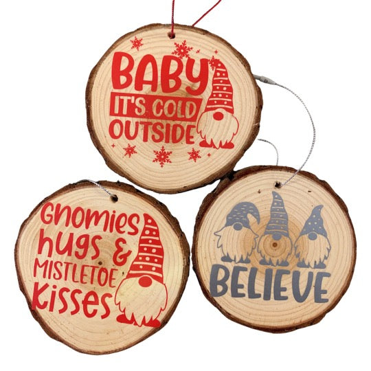 Kaloke's Farm Hand Crafted Wooden Holiday Ornament