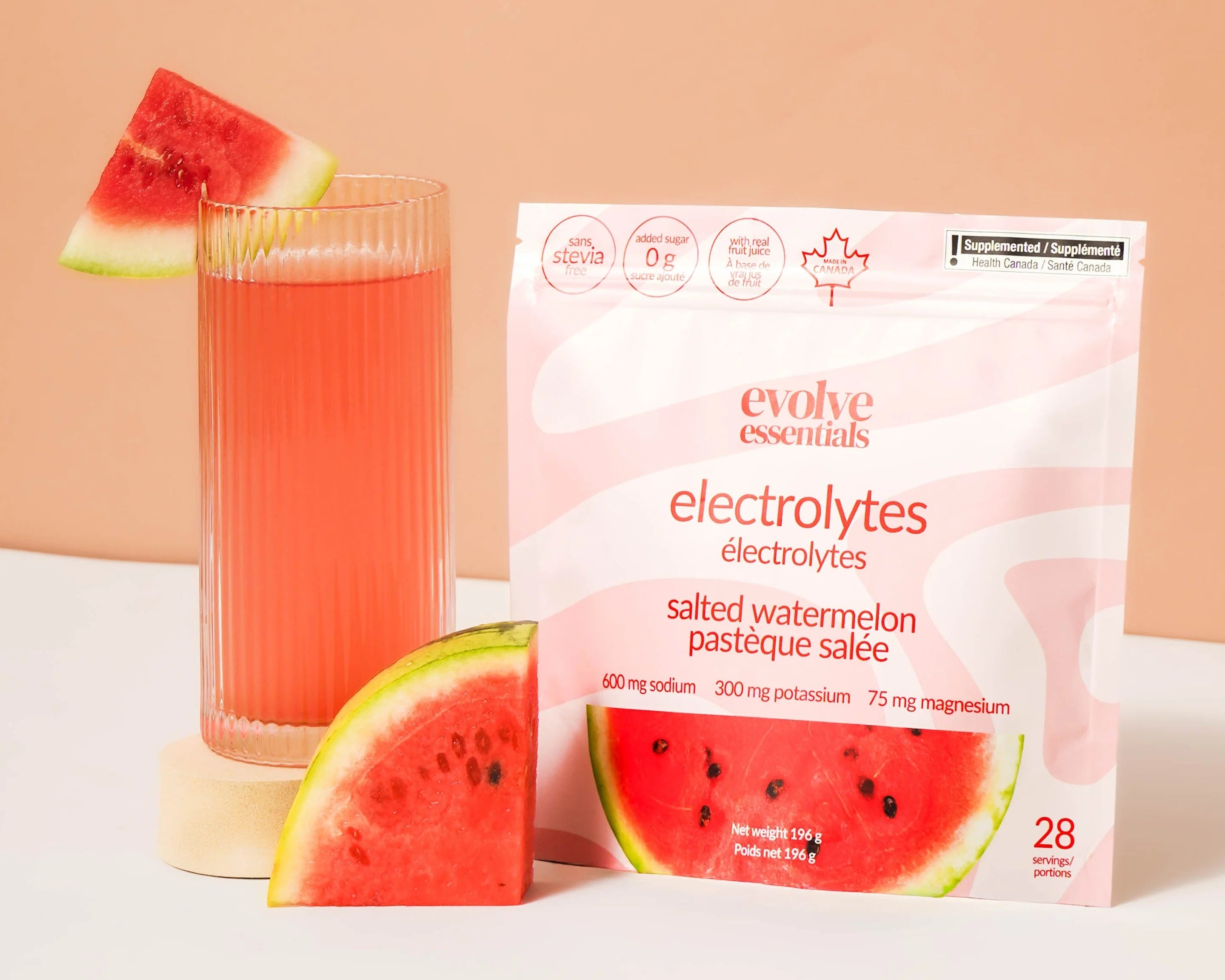 evolve essentials electrolytes salted watermelon 196g