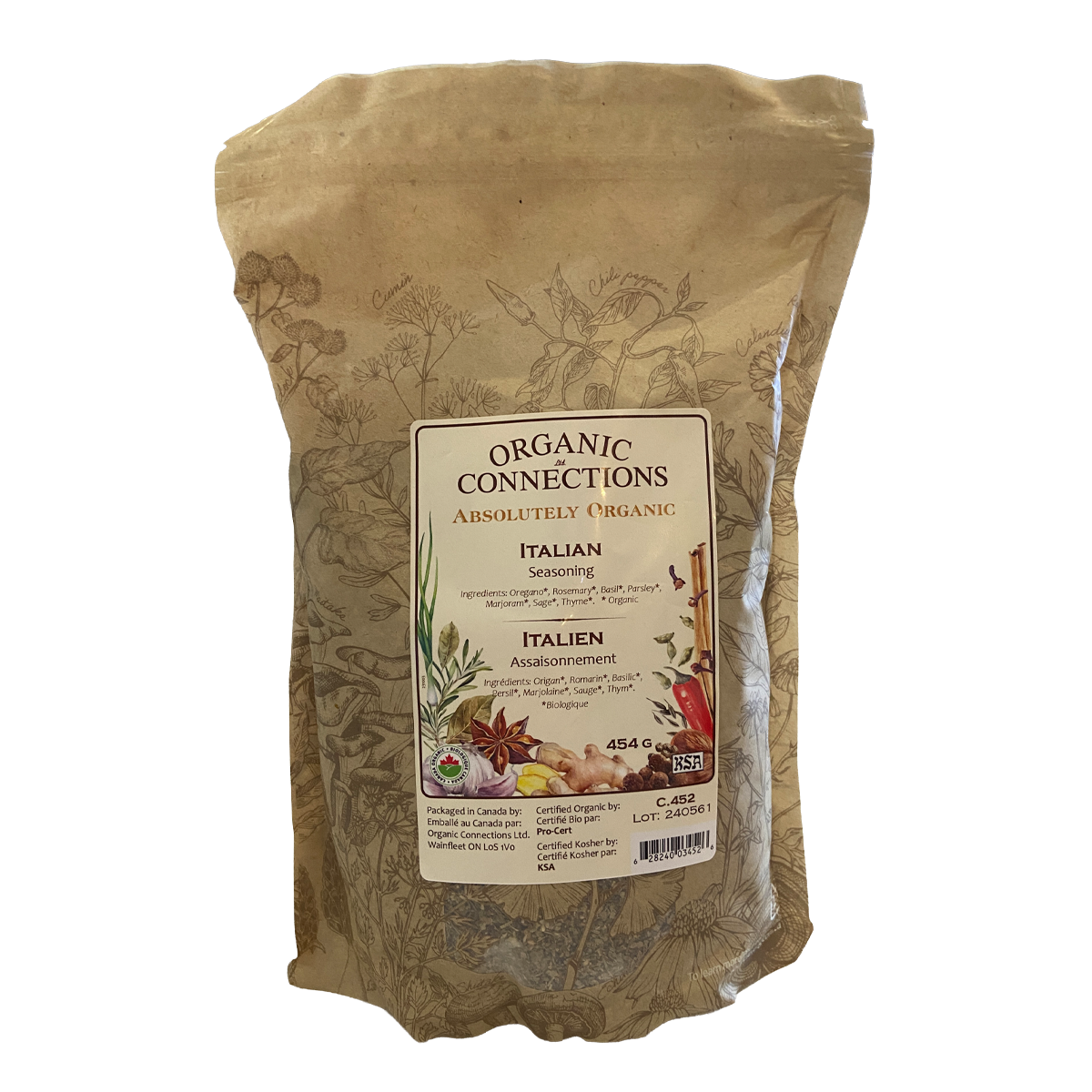 Organic Connections Italian Seasoning 454g
