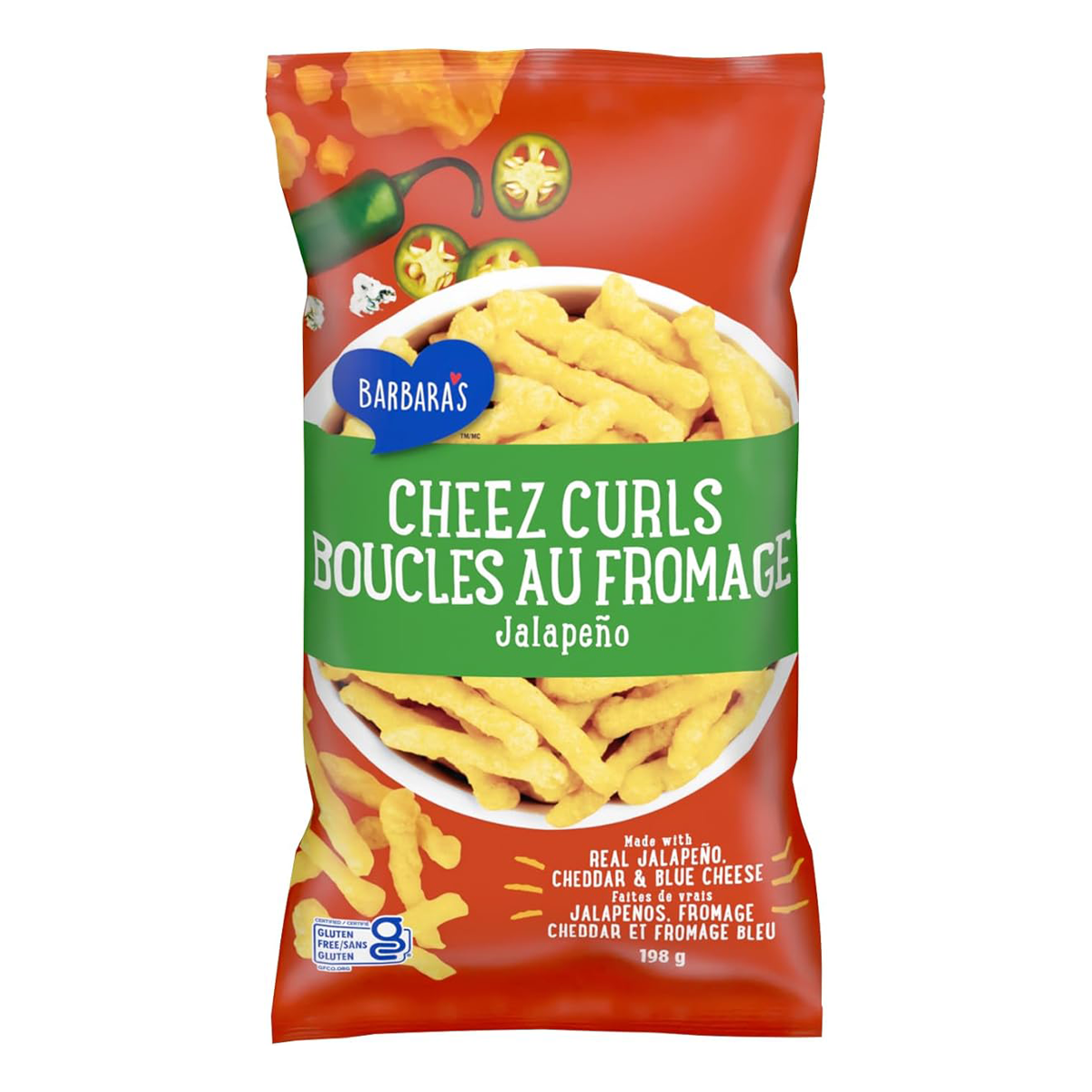 Barbara's Jalapeno Cheez Curls 108g