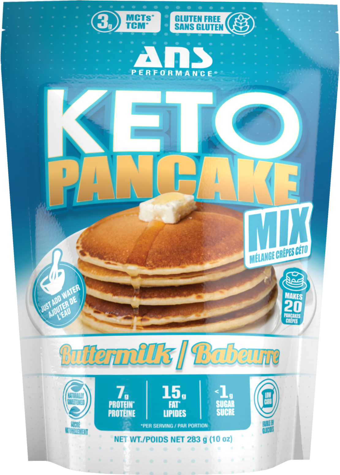 ANS Performance Keto Pancake Mix Buttermilk 283g