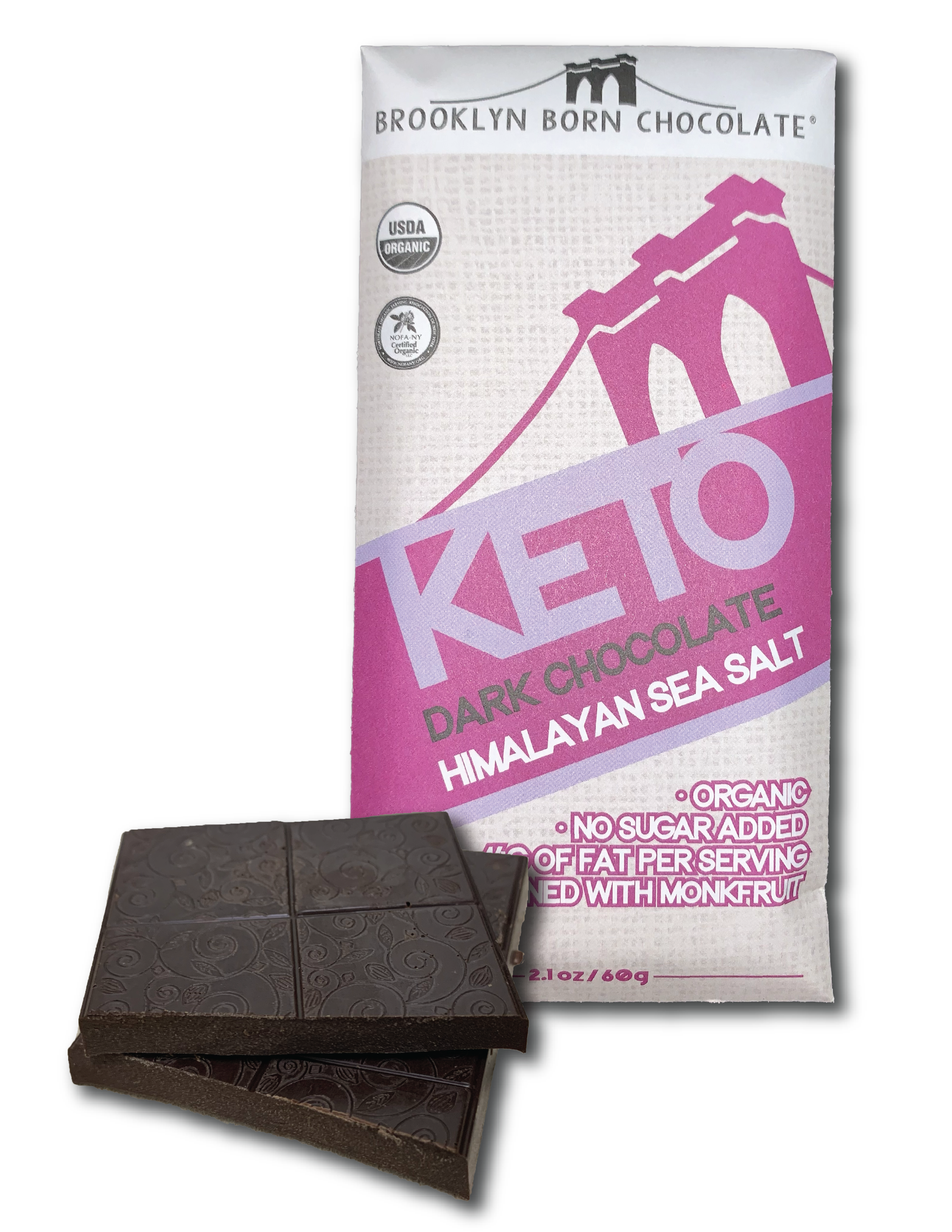 Brooklyn Born Chocolate Keto Dark Chocolate Himalayan Sea Salt