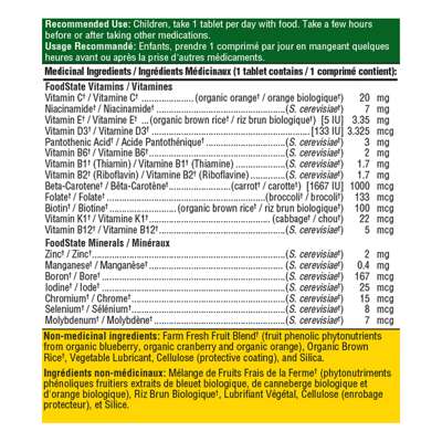MegaFood Kids' One Daily 60 Tablets