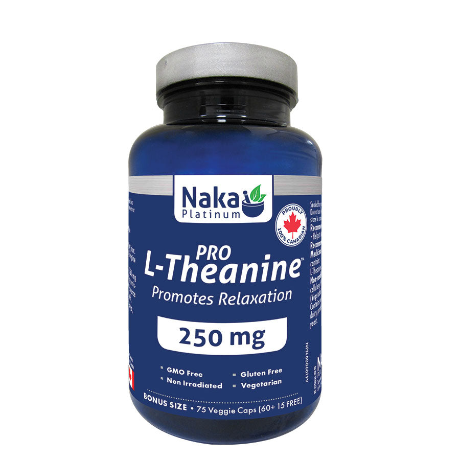 Naka Platinum Ultra L-Theanine 400mg 75 Vegetarian Capsules