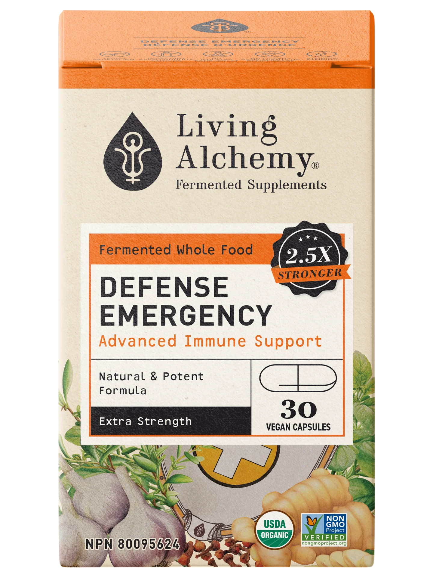 Living Alchemy Defense Emergency 30 Vegetarian Capsules