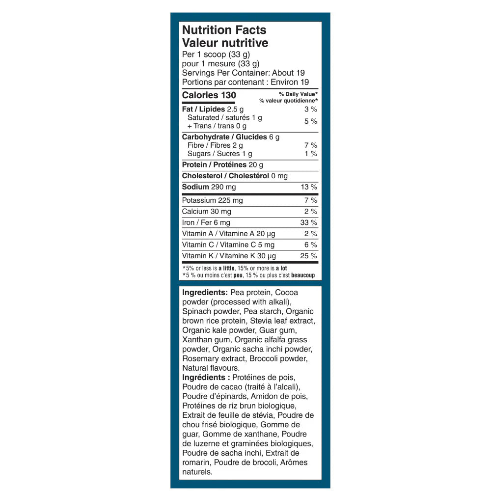 Vega Protein & Supergreens Chocolate 618g