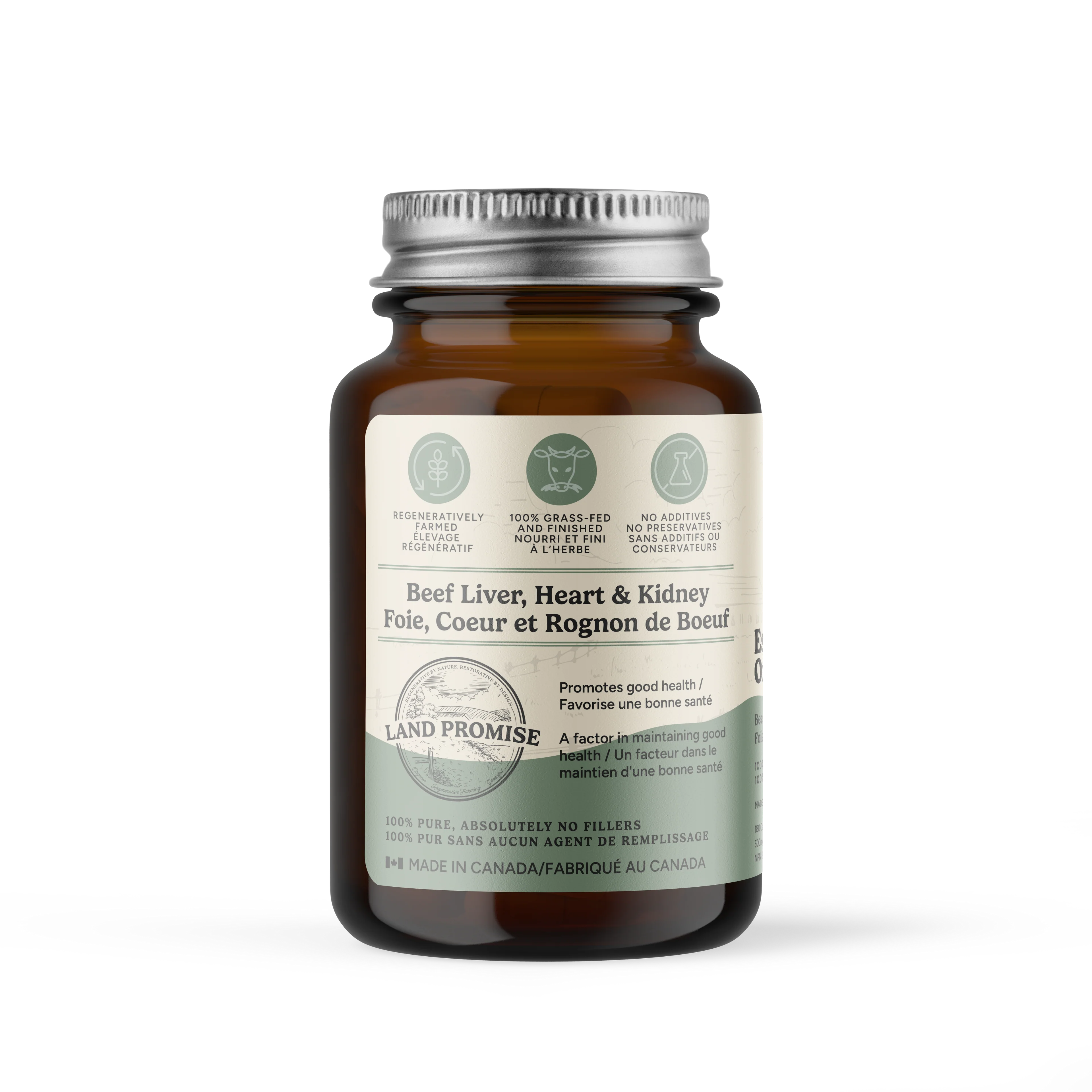 Land Promise Essential Organs 500mg 180 Capsules