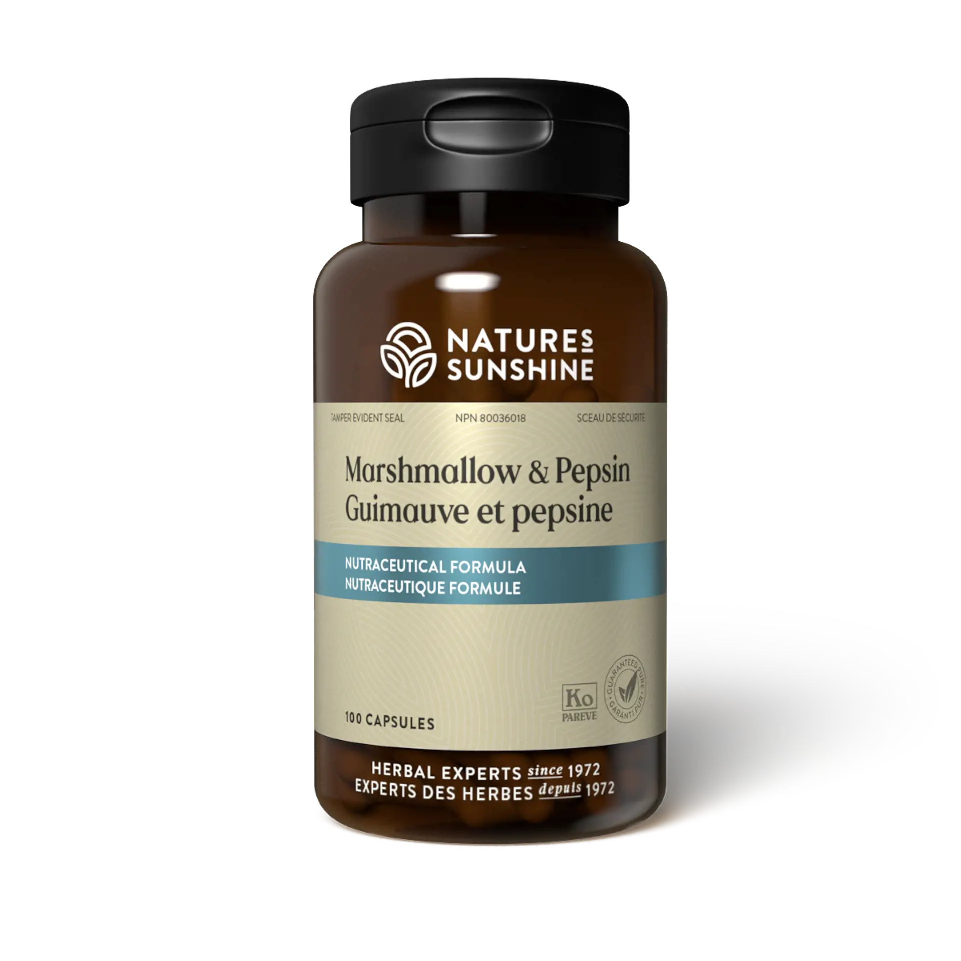 Nature's Sunshine Marshmallow & Pepsin 100 Capsules