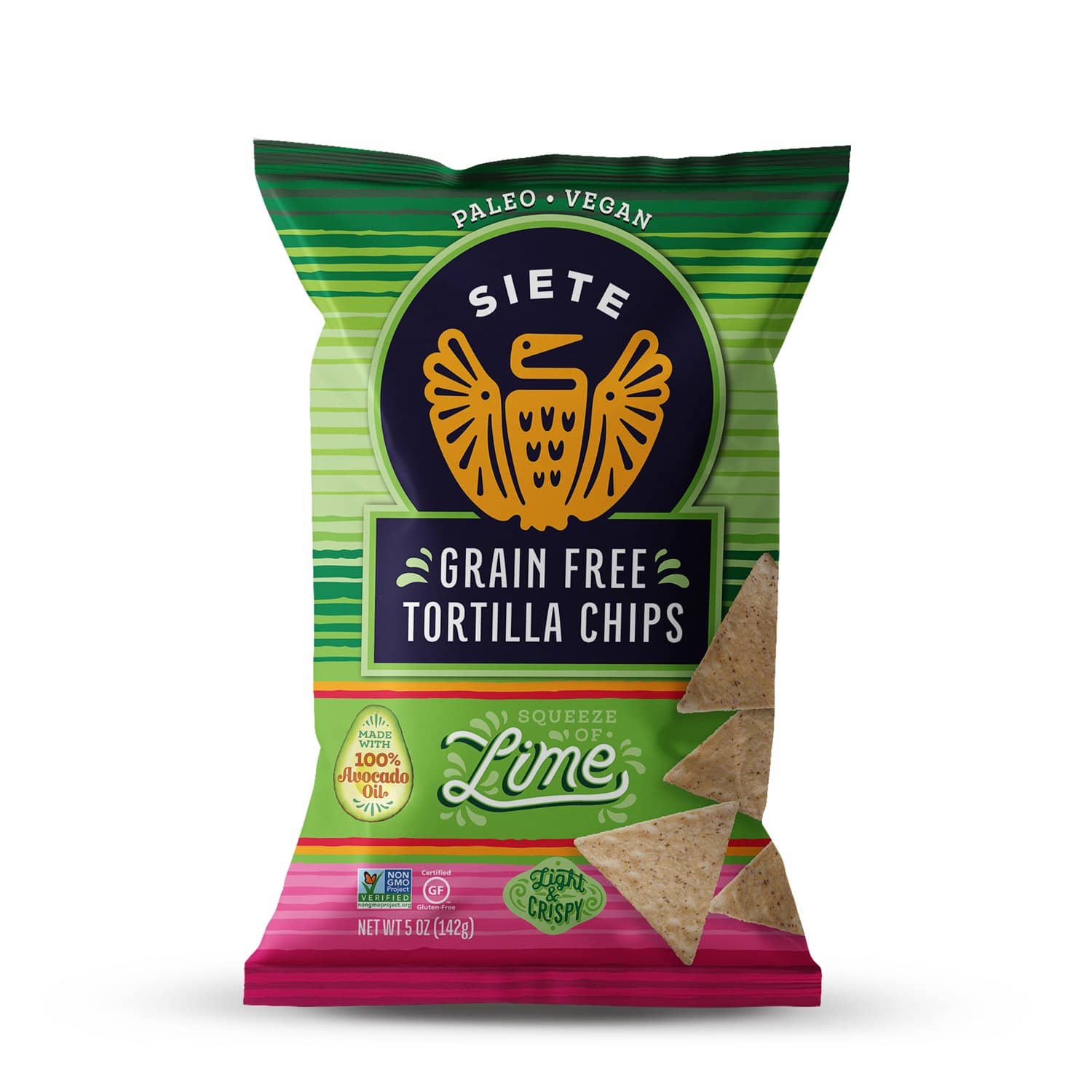 Siete Grain-Free Lime Tortilla Chips 142g
